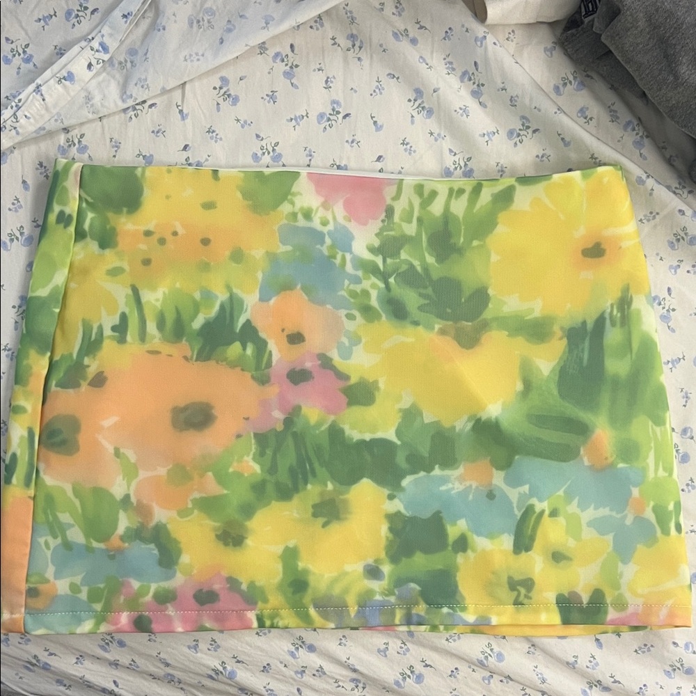 With Jean Floral Print Women's Skirt